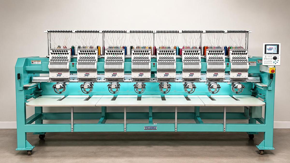 8 Head embroidery machine