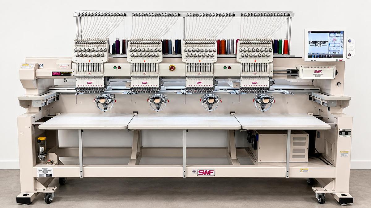 4 Head embroidery machine